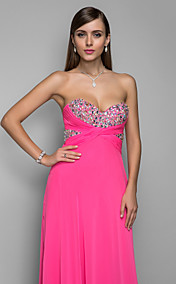 A-line/Princess-parole longueur chiffon robe de soirée élégante d'amoureux