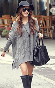 v cou des femmes, plus pull loose