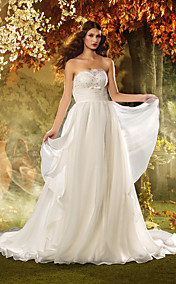  gaine / colonne bretelles parole longueur robe de mariée en tulle (618808)