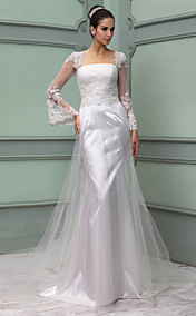 gaine / colonne Queen Anne-parole longueur tulle et robe du soir en dentelle (824757)