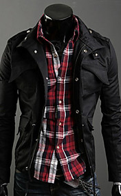 [XmasSale]Des hommes de collier de stand modèle de la Corée Slim Jacket