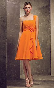 une ligne princesse une épaule robe de mariée en mousseline de soie