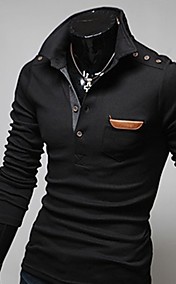 [XmasSale]Rétro Couture en cuir pour hommes manches T-shirt long