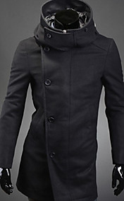 [XmasSale]Manteau modèle de la Corée nylon à capuche Trench Homme