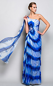 Gaine / colonne une épaule-parole longueur Tulle Et Dentelle Robe de soirée