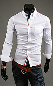 Manches longues pur coton de couleur T-shirts Homme