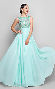 Formal Evening/Prom/Military Ball Dress - A-line Scoop Floor-length Chiffon