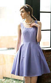 TS Simplicité col rond manches Robe trapèze