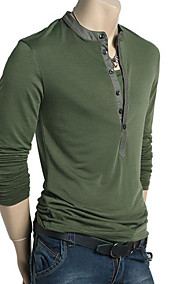 Occasionnel élégant manches longues T-shirt des hommes