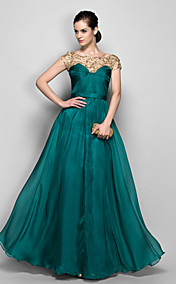 Robe du Soir en Mousseline de Soie, Coupe Princesse