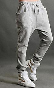 Solide Couleur de pantalon lâche de harem des hommes