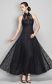 [XmasSale]robe de soirée de lacet une ligne haute cou cheville-longueur (699490)