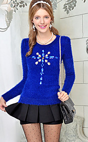 DABUWAWA Diamante frontière Pull