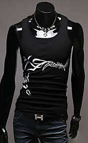 Élégant Totem Print hommes amincissent le gilet