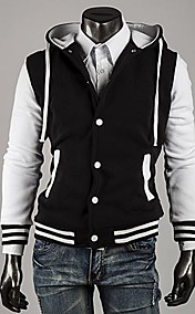 Slim capuche de couleur contrastante le chandail des hommes