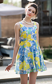 TS Flora Imprimer sans manches Robe patineuse