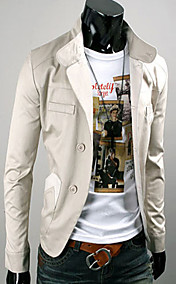 Profession Beige mesure Collar Uyuk Hommes Manteau Boucle manches longues