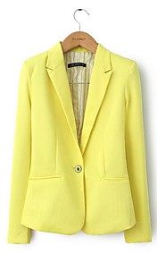 Vêtements pour femmes de couleur de sucrerie turn-down Blazers de collier OL costumes Slim
