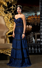 Gaine / colonne sweetheart dentelle soirée-parole longueur (1241478)