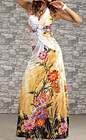 Colorful Robe sans manches des femmes