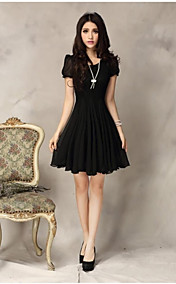 Mode robe en mousseline de soie en dentelle de la femme