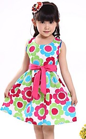 mode imprimé fleurs ceinture coton parti anniversaire occasionnel princesse les robes de fille