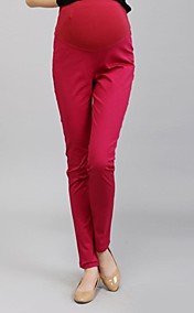 Maternity Fashion Solid Color Abdomen Caring Skinny