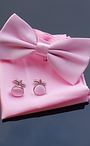 Noce polyester Papillons de XINCLUBNA ® Hommes avec correspondants mouchoir et bouton de manchette (10 Couleur)