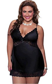 Women's Plus Size Lingerie Sexy Robe Sleepwear 