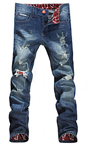 Élégant Conçu droite Slim Fit Pantalons Homme Jean Pants Taille 30-34