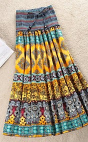 Nouvelle mode chaude de la Bohême ethnique Imprimer Skirt