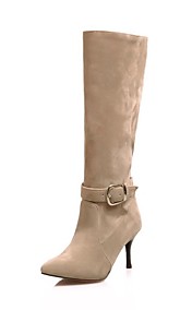 [XmasSale]Chaussures femmes bout pointu talon aiguille flocage cuissardes plus de couleurs disponibles