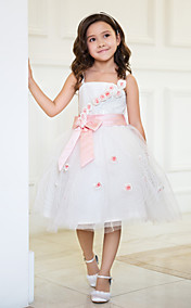 robe de bal bijou genou longueur robe de fille de fleur