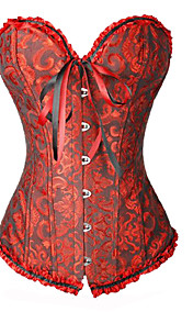 Sexy jacquard bandage Bow corset des femmes