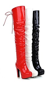 [XmasSale]chaussures pour femmes à bout rond talon épais sur les bottes au genou plus de couleurs disponibles