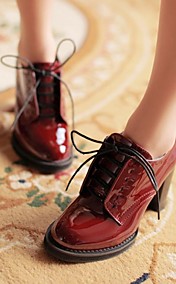 chaussures pour femmes à bout rond oxfords talon chunky chaussures