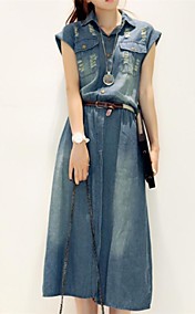 Women's Jeans Denim Fashion Slim Elegant One-piece Dress