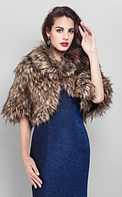 [XmasSale]Faux Fur Casual/Special Occasion Shawl