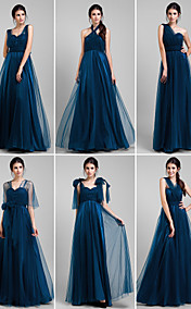 une ligne-parole longueur tulle robe convertible (1739560)