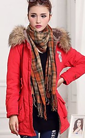 col de fourrure de manteau à capuchon de parka de femmes