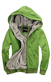 Men's Fashion Leisure Large Code Thickened with Velvet Hoodie