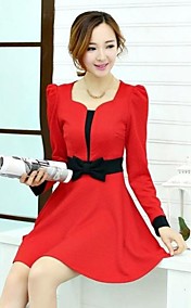 coréen couleur d'épissage décontracté, plus lâche des femmes tailles robe