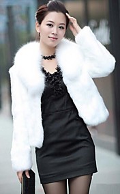 manteaux de fourrure veste de fourrure veste de fourrure mince mode des femmes (plus de couleurs)
