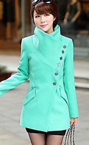 ozl®women nous debout manteau col de la tranchée de laine (plus de couleurs)