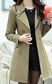 deux revers croisé trench mince des femmes (plus de couleurs)