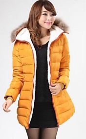 la mode des femmes de manteau de coton matelassé à manches longues décontracté bas