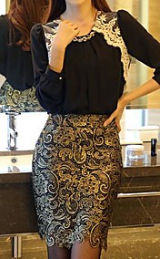 Women's Fashion OL Style Slim Sexy Lace Pencil Skirt