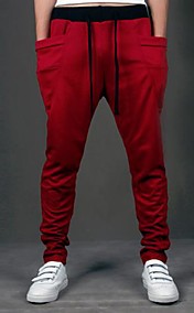 Man's Contrast Color Drawstring Pants