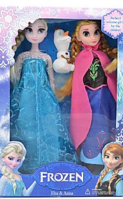 [XmasSale]Frozen Sparkle Princess Elsa and Anna Vocal Olaf Snowman Doll (2pcs 14