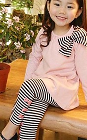 [XmasSale]loisirs de mode des rayures d'arc Vêtements ensemble de fille